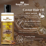 Thumbnail for Nature Glow Herbal Cold Pressed 100% Pure Castor Arandi Oil - Distacart