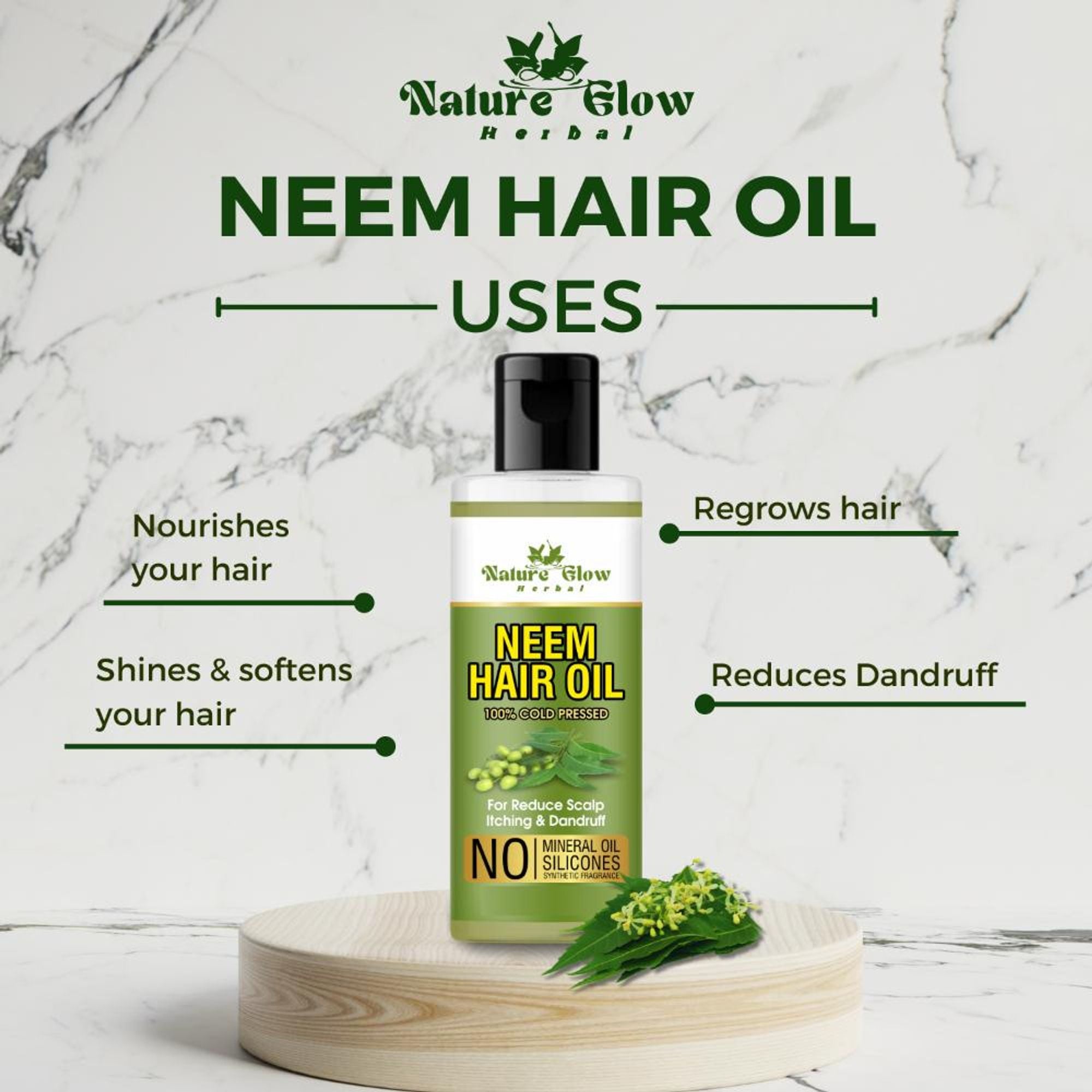 Nature Glow Herbal Neem Oil - Distacart