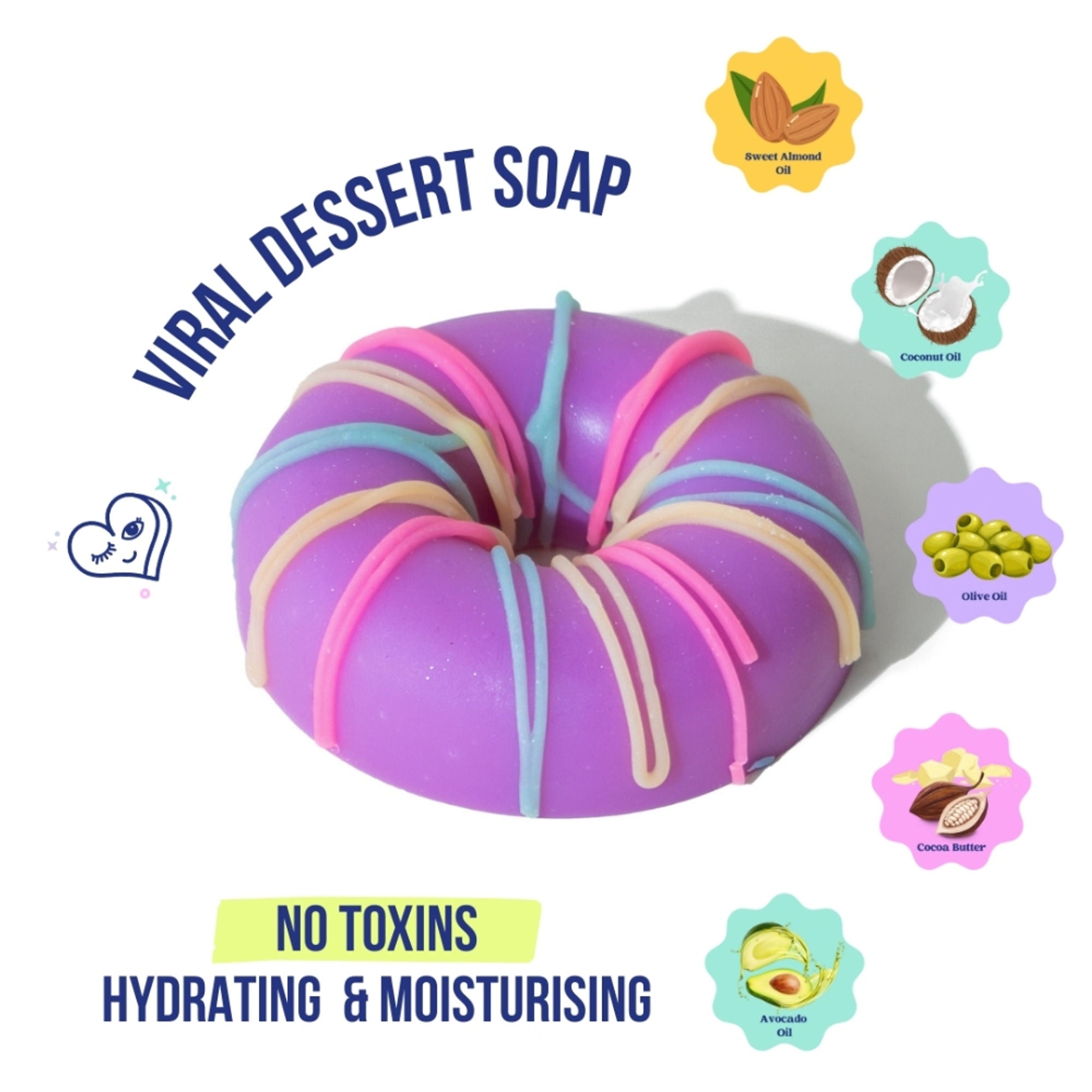 The Sass Bar Summer Melange Donut Soap