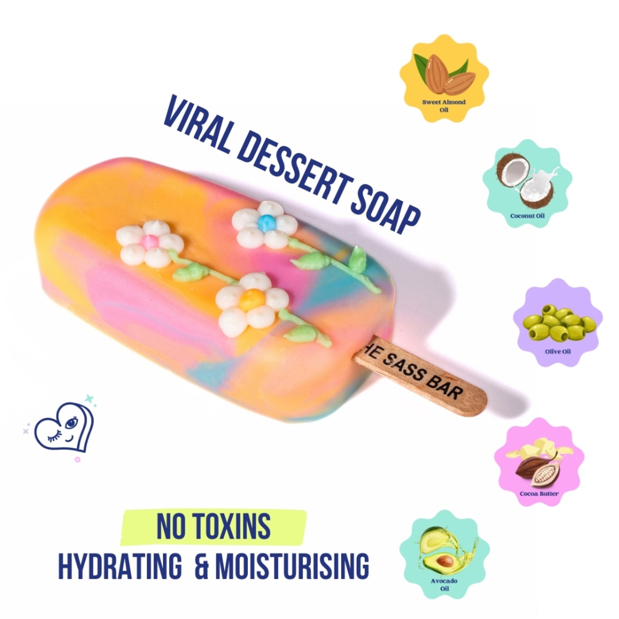 The Sass Bar Gardenia Bloom Popsicle Soap