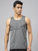 Thumbnail for Alcis Men Heather Anti-Static Slim-Fit Distance Running Singlet - Distacart