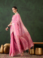 Thumbnail for Mitera Ethnic Motifs Woven Design Zari Saree - Distacart