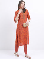 Thumbnail for Vishudh Floral Printed Kurta With Trousers & Dupatta
