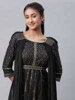 Thumbnail for AURELIA Ethnic Motifs Printed Fit & Flare Dress Ethnic Dress - Distacart