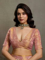 Thumbnail for Shree Shyam Fashion Light Pink Tissue Silk Saree - Distacart