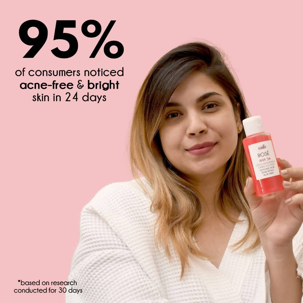 Auli Rose AHA 5% Gentle Exfoliating Face Toner - Distacart