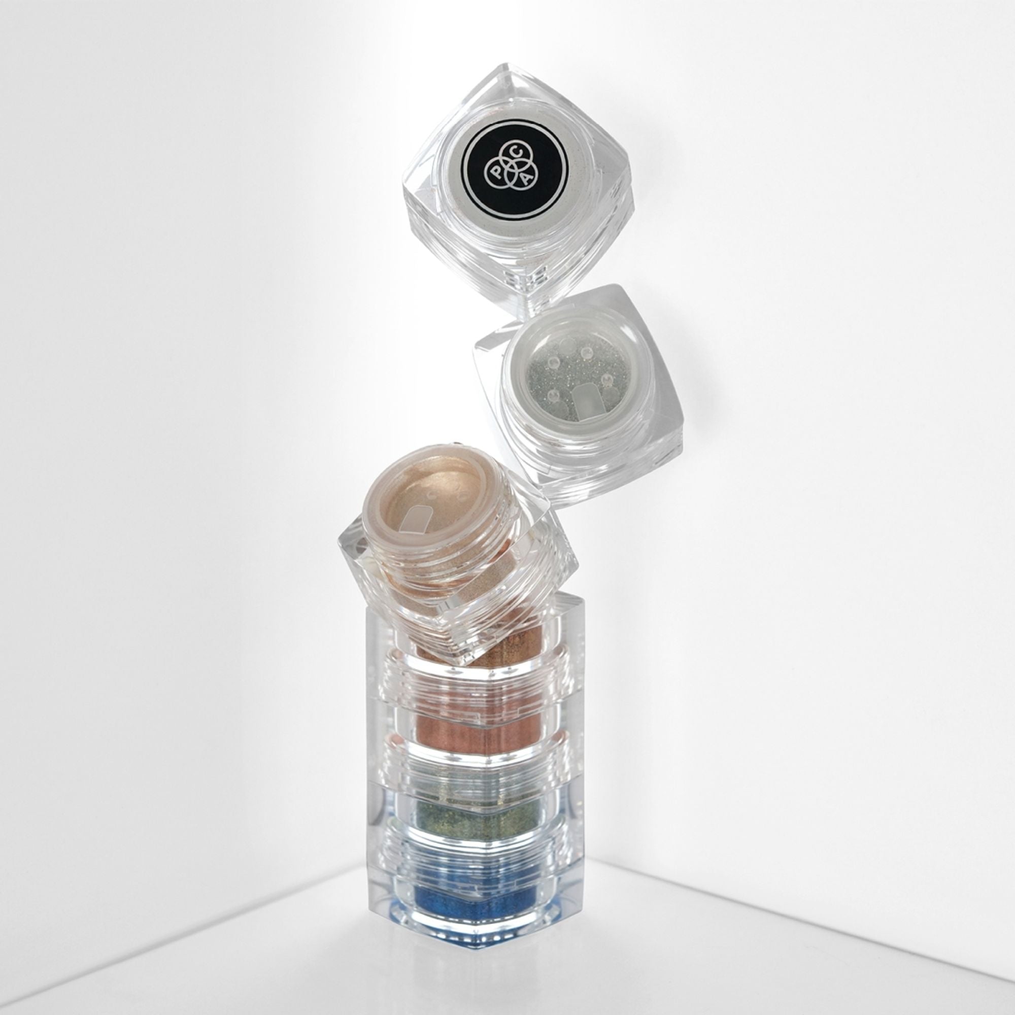 PAC Studio Pigment Tower Crystal Light - 7 in 1 Loose Glitter Eyeshadow, High Impact Payoff, Non Chunky - Distacart