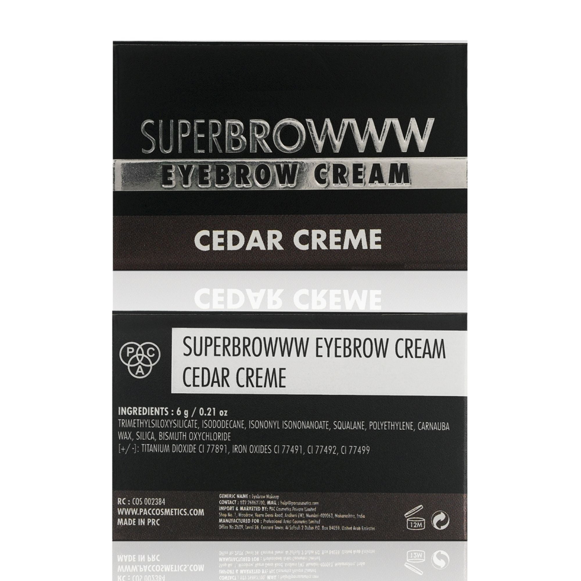 PAC Studio SuperBrowww Cream - 02 Cedar Creme - Distacart