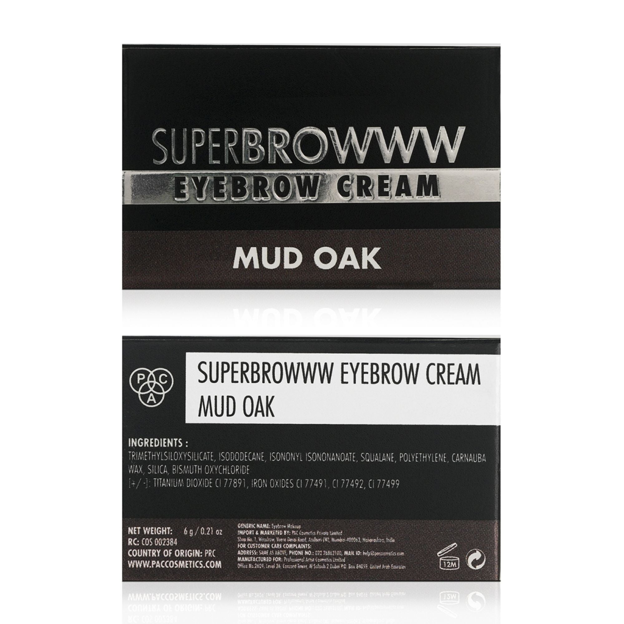PAC Studio SuperBrowww Cream - 06 Mud Oak - Distacart