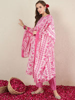 Thumbnail for Indo Era Women Floral Printed Kurta with Trousers & Dupatta