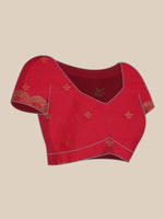 Thumbnail for Anouk Pink Woven Design Pure Silk Banarasi Saree - Distacart