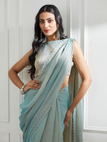 Thumbnail for kasee Beads and Stones Pure Silk Saree - Distacart