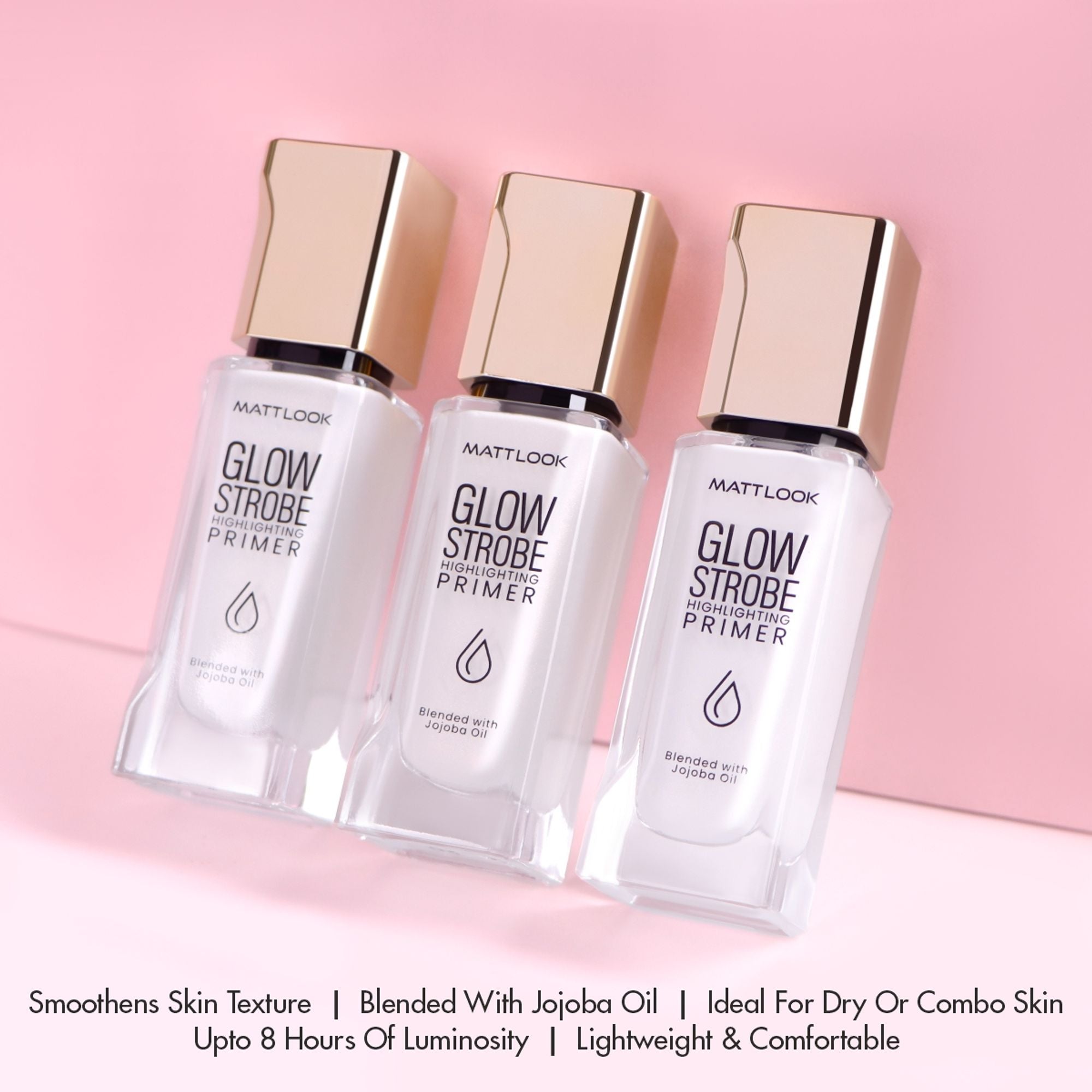 Matt Look Glow Strobe Highlighting Primer - Rosy Glow