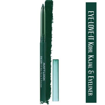 Matt Look Eye Love It Kohl Kajal & Eyeliner - Green