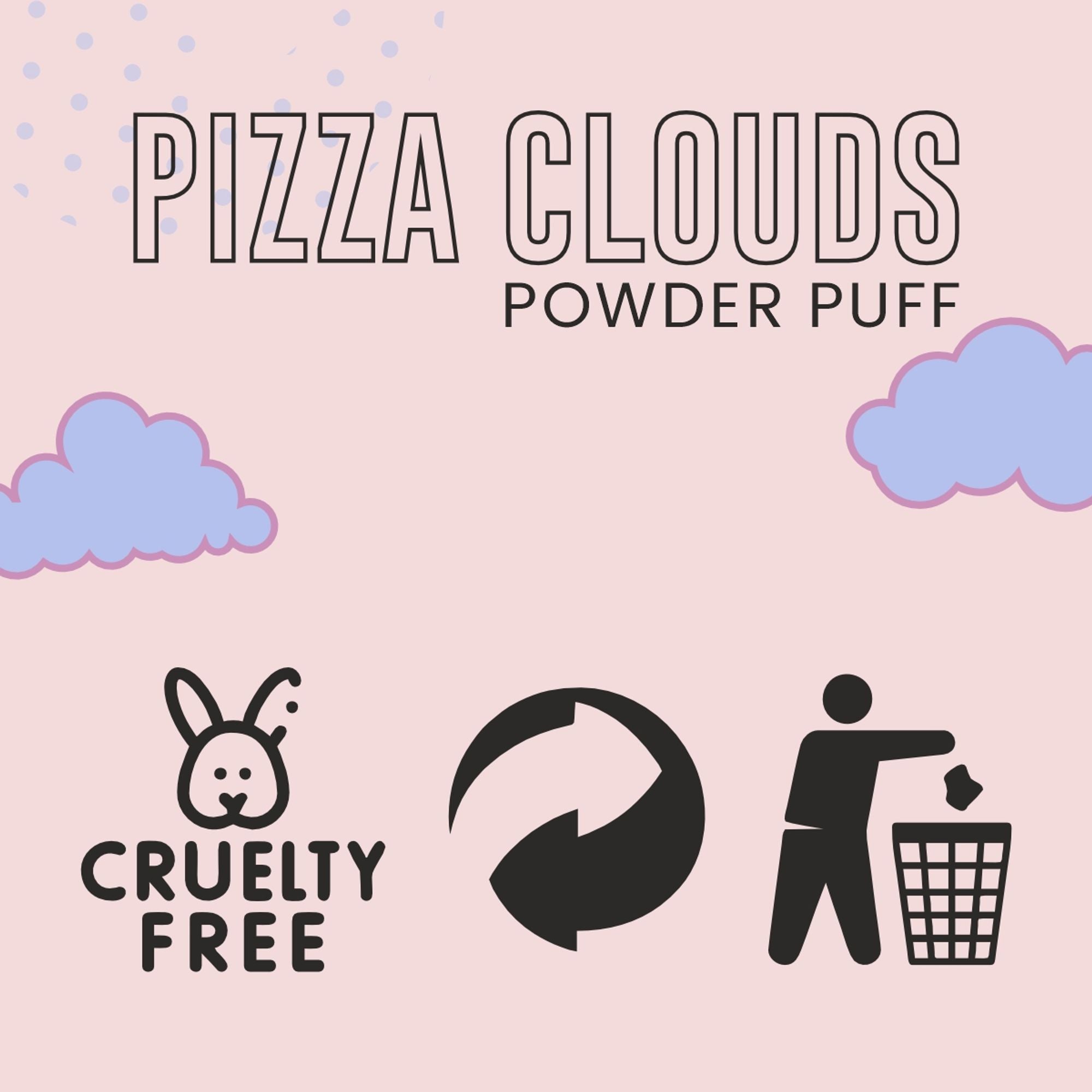 Matt Look Pizza Clouds Powder Pink Puff - Pack Of 2 - Distacart