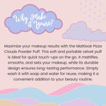 Thumbnail for Matt Look Pizza Clouds Powder Blue Puff - Pack Of 2 - Distacart