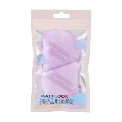 Matt Look Pizza Clouds Powder Mauve Puff - Pack Of 2 - Distacart