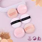 Thumbnail for Matt Look Round Pillows Powder Pink Puff - Pack Of 2 - Distacart