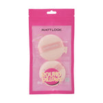 Thumbnail for Matt Look Round Pillows Powder Beige Puff - Pack Of 2 - Distacart