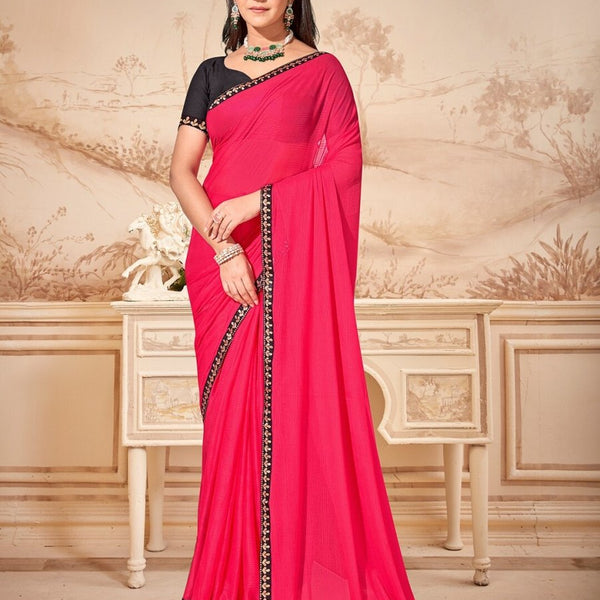 Anouk Pure Chiffon Saree - Distacart