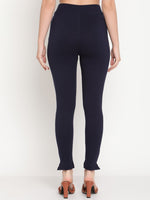 Thumbnail for TAG 7 Women Pack of 2 Black & Navy Blue Solid Kurti Pants - Distacart