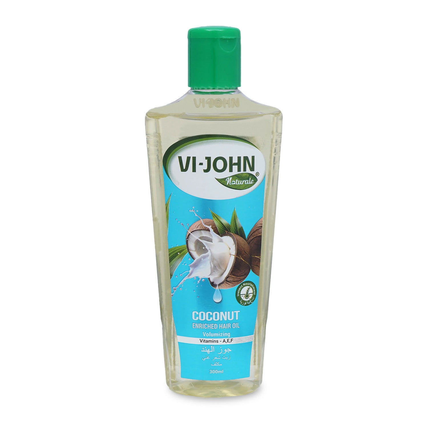 VI-JOHN Naturale Coconut Enriched Hair Oil olumisingVolumizing with Vitamin A.E & F - Distacart
