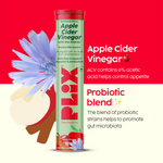 Thumbnail for PLIX The Plant Fix Probiotics+ ACV Apple Cider Vinegar Effervescent Tablets - Distacart