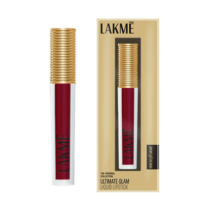 Lakme Ultimate Glam Matte Liquid Lipstick - Red Wine - Distacart