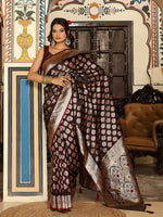 Thumbnail for Astita Wine Silk Saree