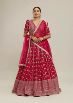 Thumbnail for Lehenga Mart Designer Indian Wedding Lehenga Choli-Pink - Distacart