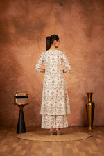 Thumbnail for Joban Fashion Green Pink Hand Block Printed Cotton Suit Set - Distacart