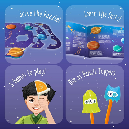 Imagimake Mapology Solar System Puzzle - Learning Aid And Educational Toy - For Kids Age 4 And Above (Solar System) - Distacart