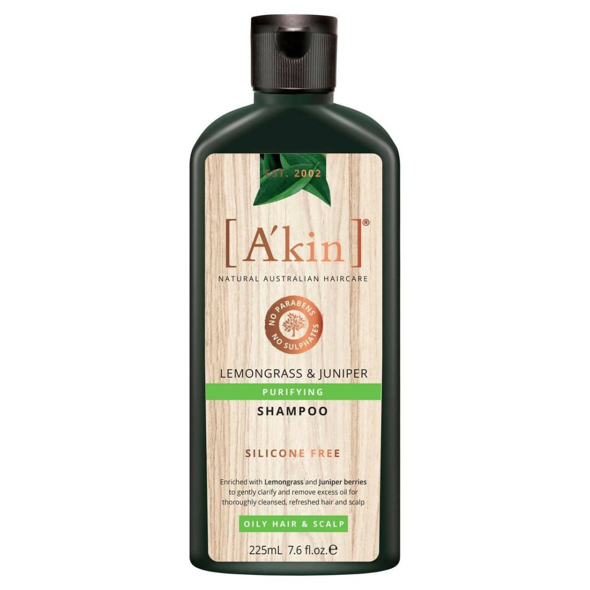 Akin Natural Purifying Lemongrass & Juniper Shampoo - Distacart