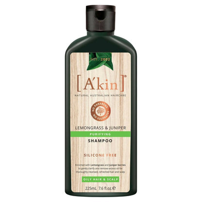 Akin Natural Purifying Lemongrass & Juniper Shampoo - Distacart