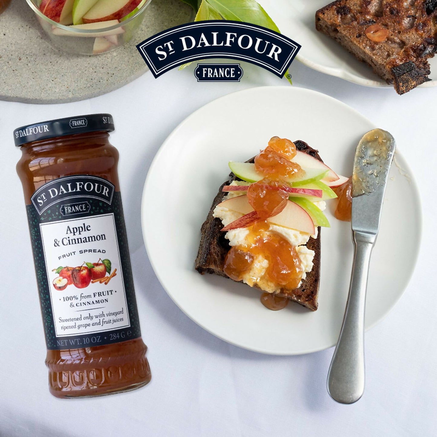 ST. DALFOUR Apple Cinnamon Fruit Spread - Dista