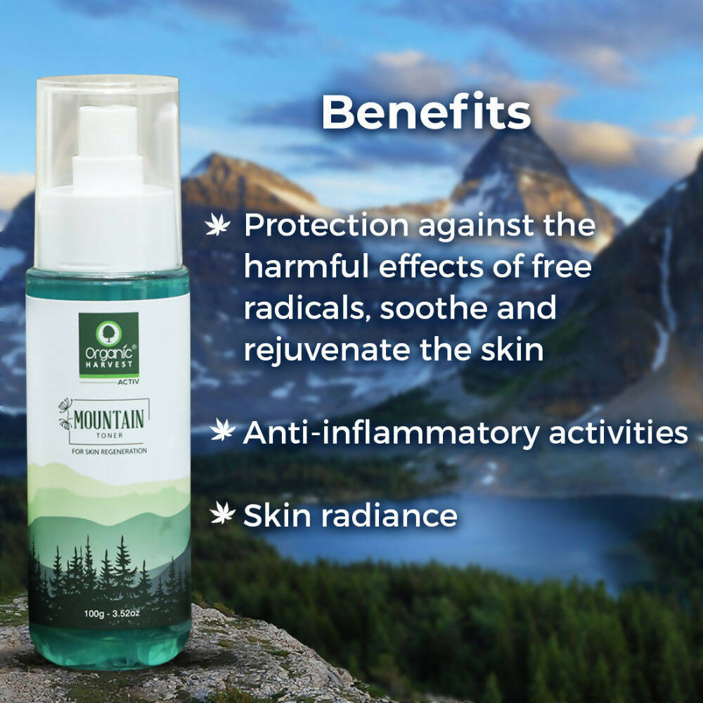 Organic Harvest Mountain Toner For Skin Regeneration - Distacart