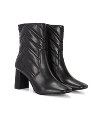 Thumbnail for Delize Women Textured Mid-Top Winter Boots
