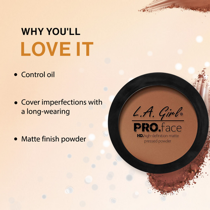 L.A. Girl HD PRO Face Pressed Powder - Cocoa - Distacart