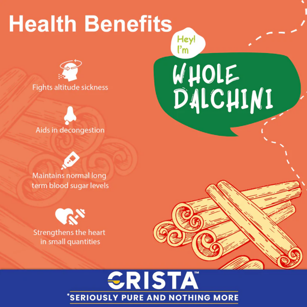 Crista Spices Whole Dalchini - Distacart