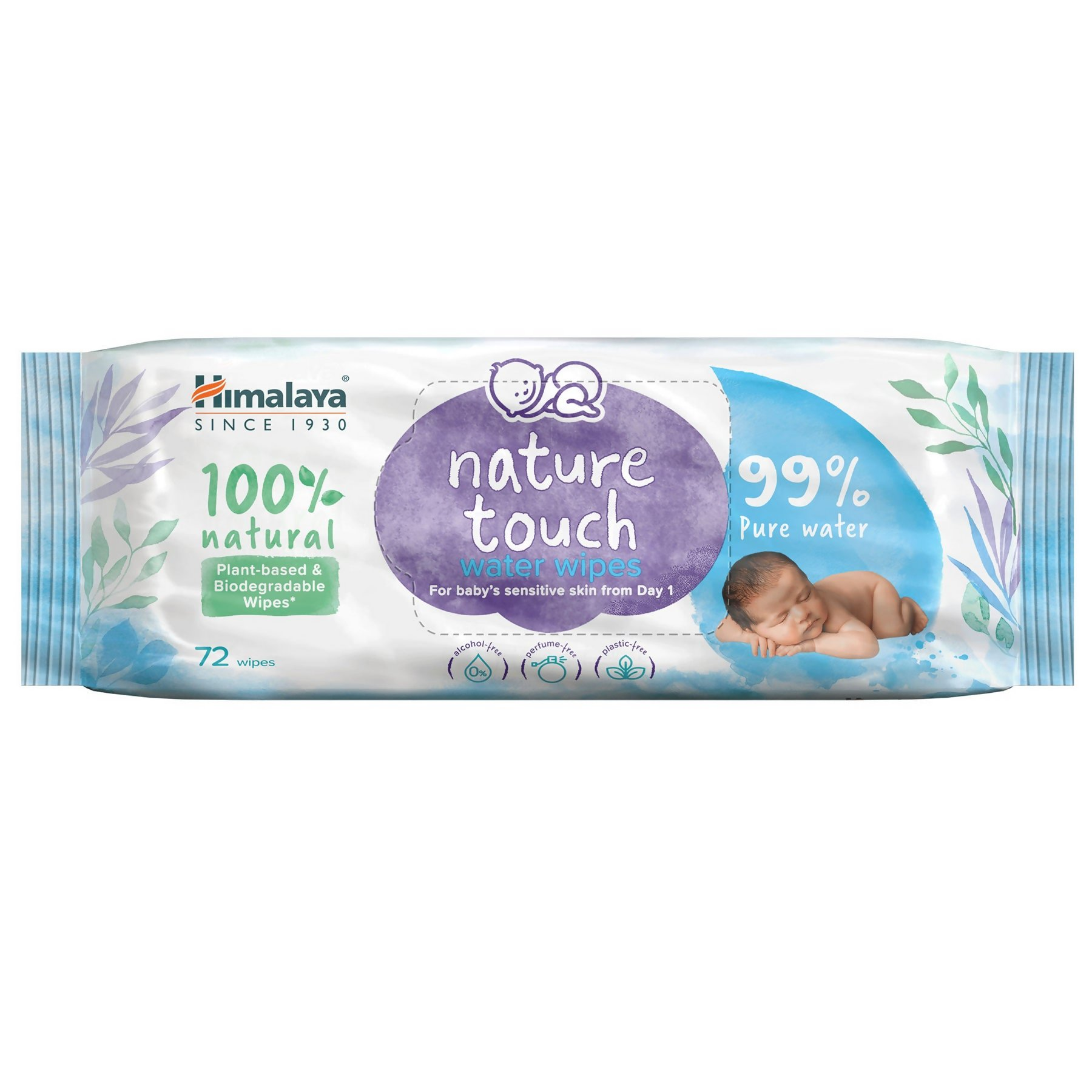 Himalaya Herbals Nature Touch Water Wipes - Distacart