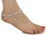 Thumbnail for AanyaCentric Gold-plated Mangalsutra Pendant Earring Set & Silver Plated Anklet - Distacart