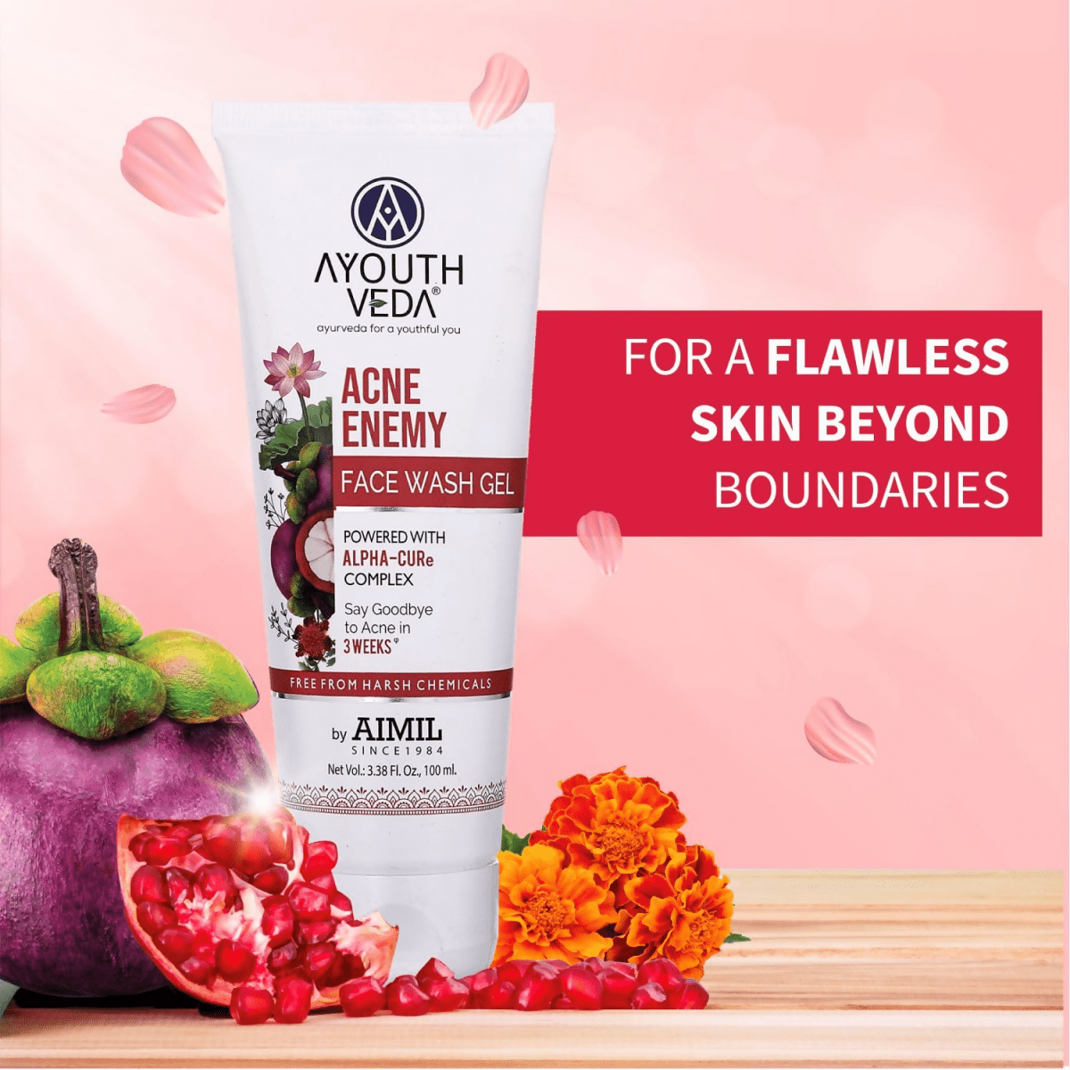 Ayouthveda Acne Enemy Face Wash Gel - Distacart