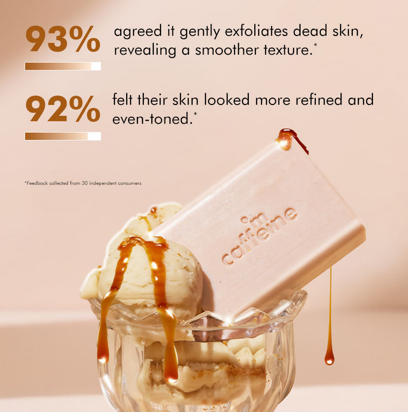 mCaffeine Caramel Crunch Exfoliating Soap