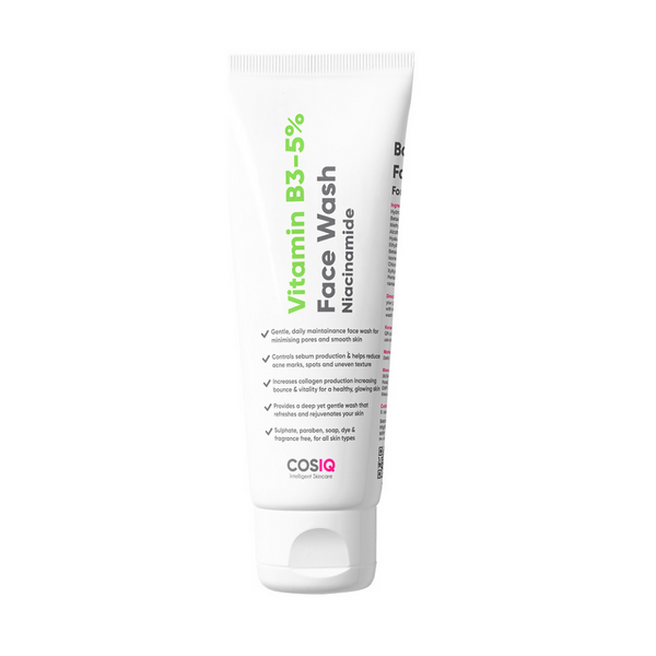 Cos-IQ Vitamin B3-5% Niacinamide Face Wash for Smooth and Even Skin - Distacart