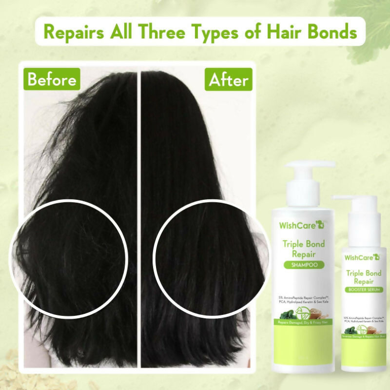 Wishcare Triple Bond Repair Combo - For Dry & Frizzy Hair with Amino Peptide for Damaged Hair - Distacart