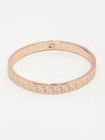 Thumbnail for NVR Men's Rose Gold Stainless Steel Kada Bracelet - Distacart