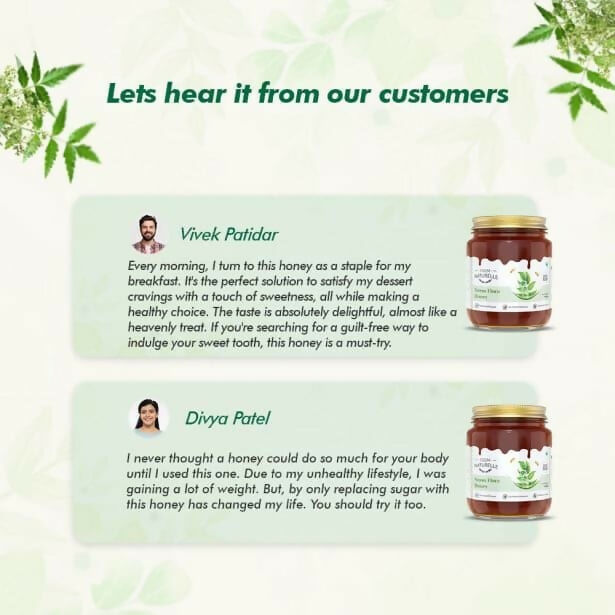 Farm Naturelle Neem Flora Honey – Pure, Raw & Natural Honey for Health