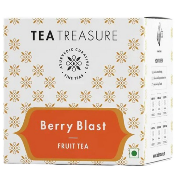 Tea Treasure Berry Blast Fruit Tea Bags - Distacart