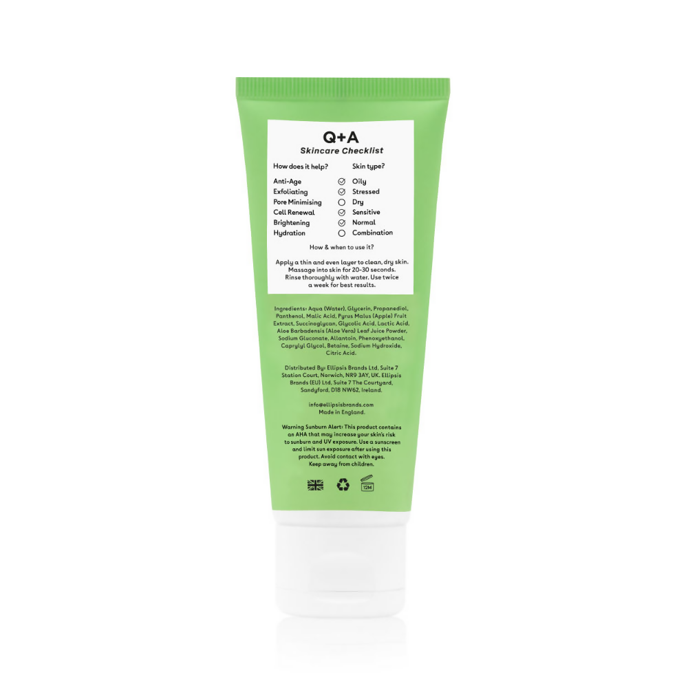 Q+A Apple Aha Exfoliating Cleanser - Distacart