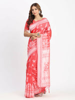 Thumbnail for Astita Linen Cotton Sky Blue Saree